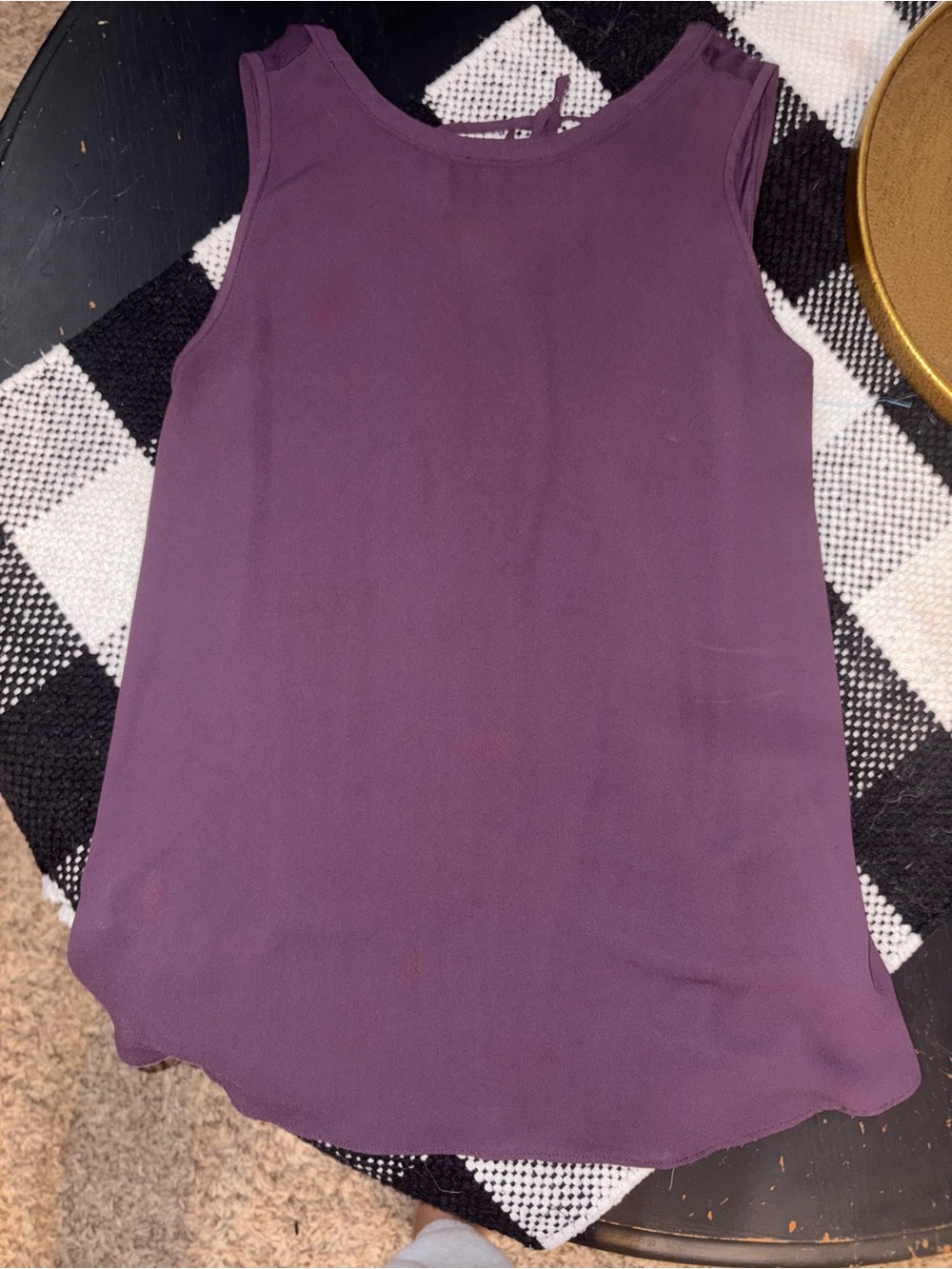 LOFT Plum Sleeveless Tank Top
